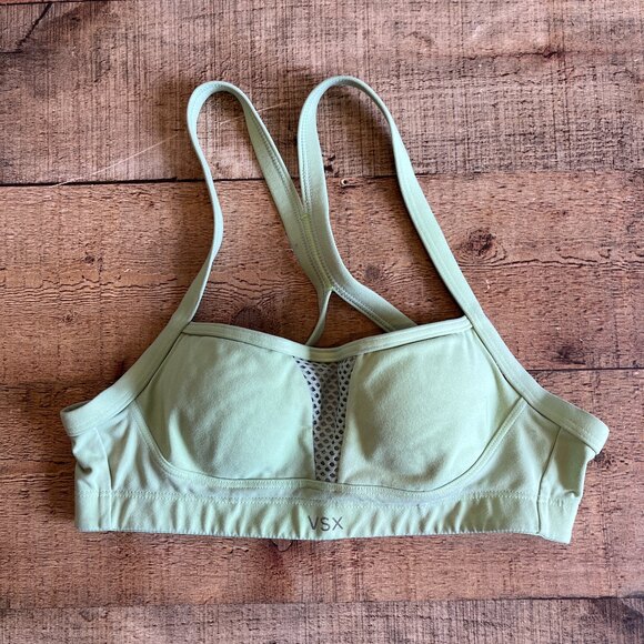 VSX Light Green Sports Bra Victoria's Secret Active Workout Gym Yoga Sports - Picture 5 of 6
